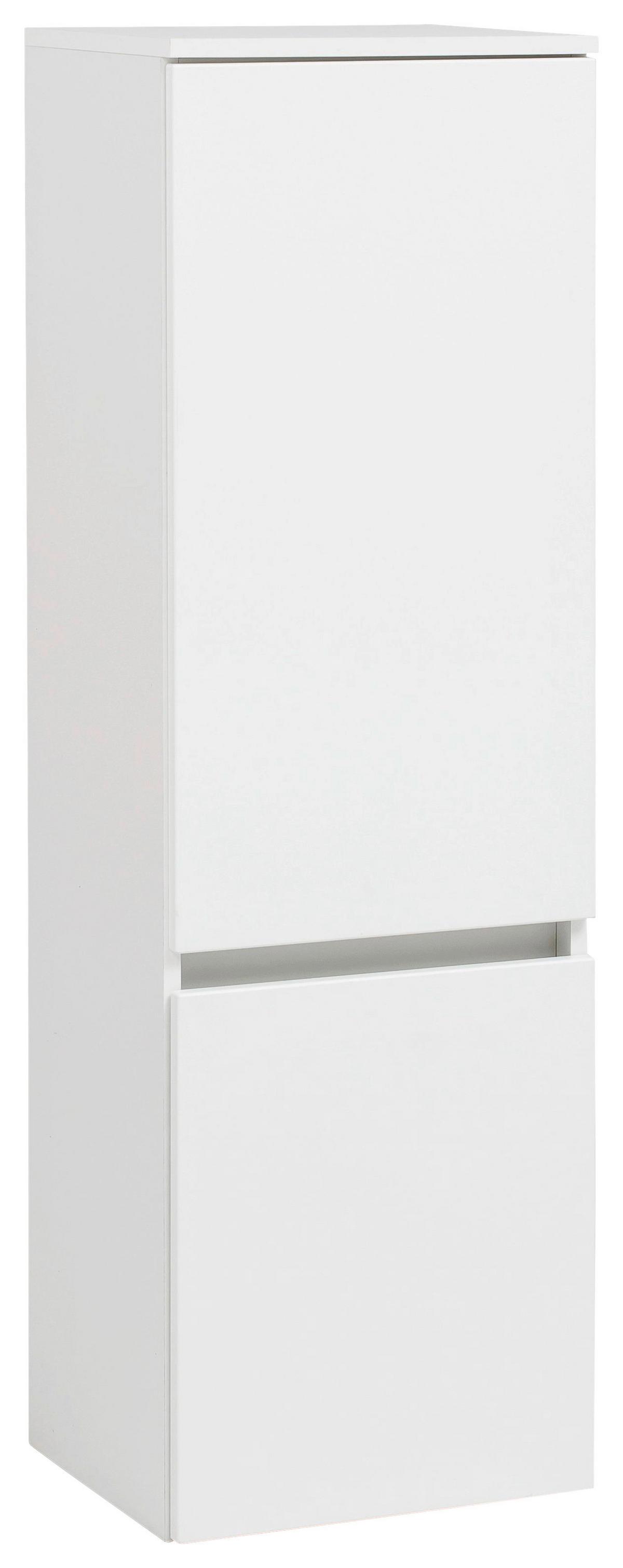 Midischrank Kopenhagen B: 40 Cm Weiß - Silberfarben/Weiß, KONVENTIONELL, Holzwerkstoff (40/130/35cm) - Held