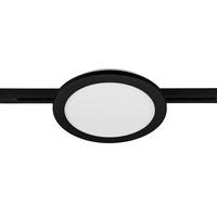 Deckenleuchte Duoline Camillus Ø 26 Cm, Für Schienensystem - Schwarz, Basics, Kunststoff (26,0/2,7cm) - Trio Leuchten