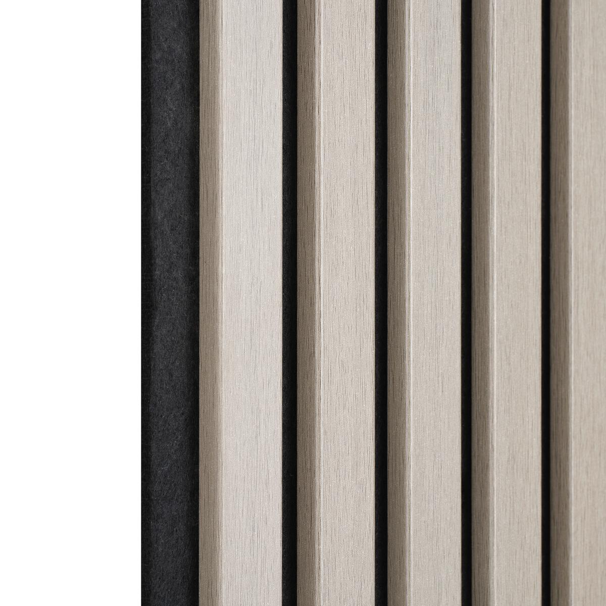 AKUSTICKÝ PANEL LUCIA -SB- - sivá, Modern, kompozitné drevo/textil (60/120/1,5cm) - Mömax