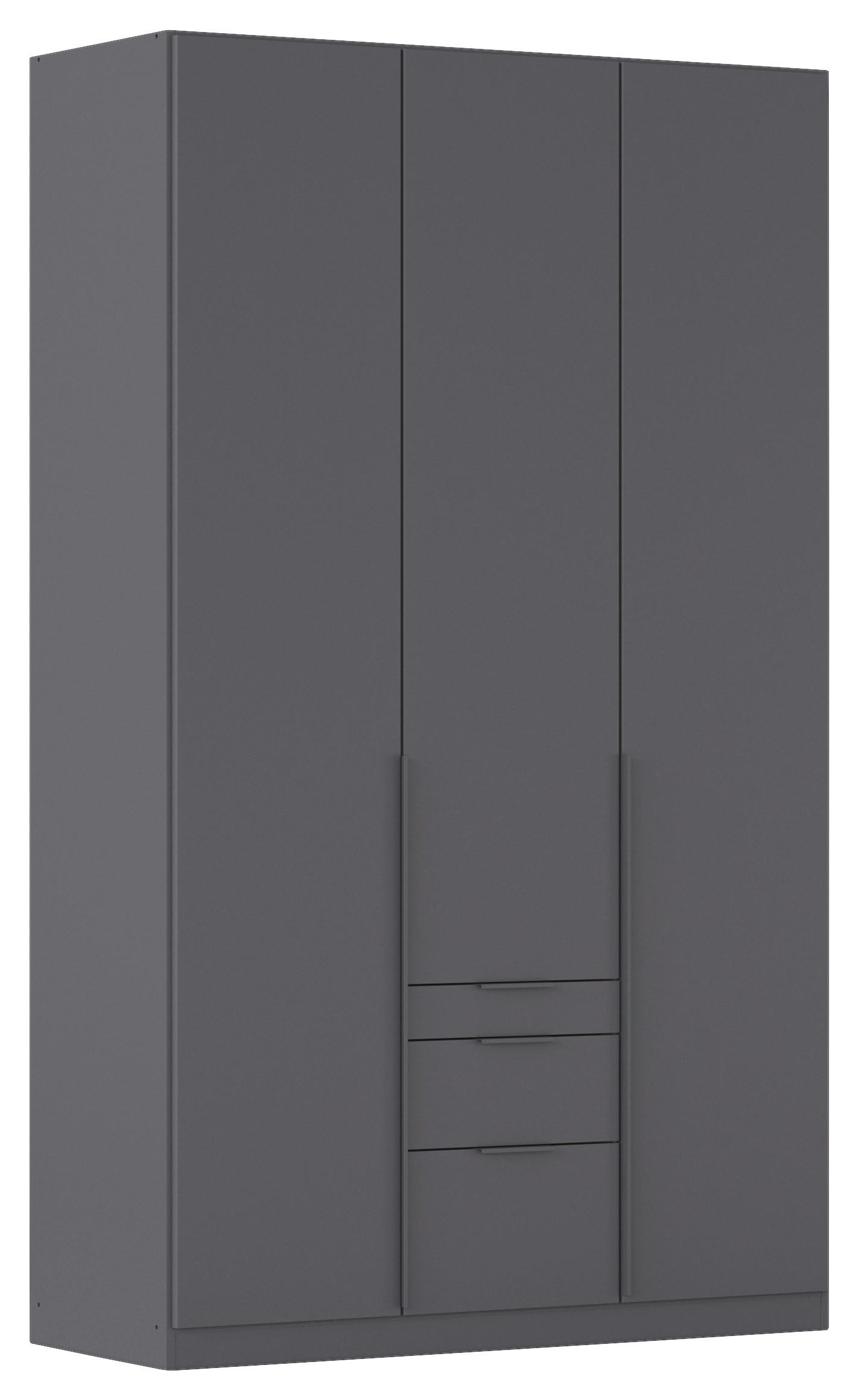 Drehtürenschrank Alabama Grau Metallic B: 136 Cm - Grau, MODERN, Holzwerkstoff (136/229/54cm) - Rauch Möbel