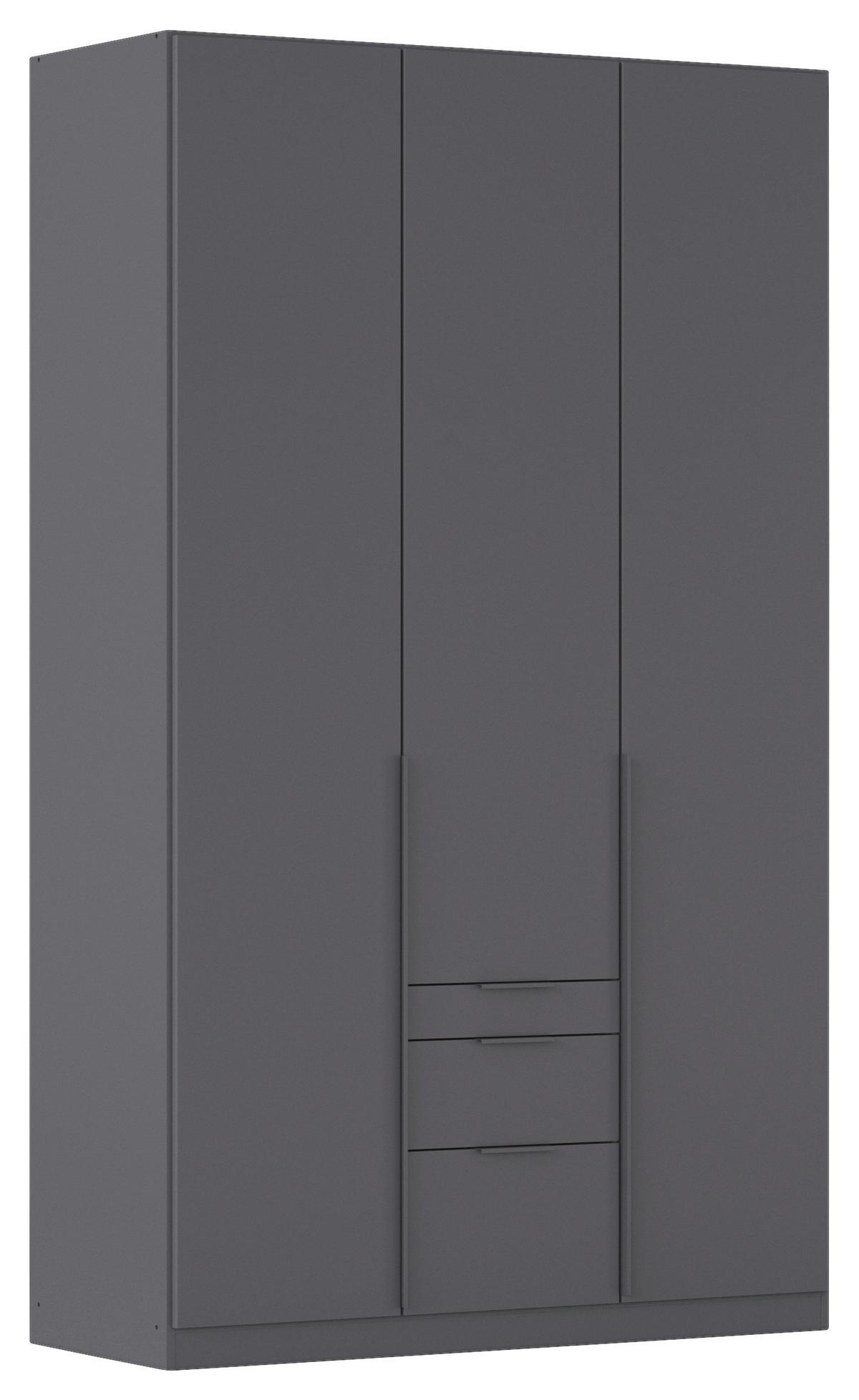 Drehtürenschrank Alabama Grau Metallic B: 136 Cm - Grau, MODERN, Holzwerkstoff (136/229/54cm) - Rauch Möbel