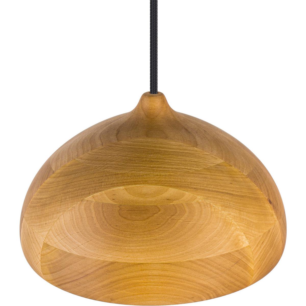 HÄNGELEUCHTE 8550233 ACORN II - Erlefarben/Schwarz, Natur, Holz (22.5/90-140cm)