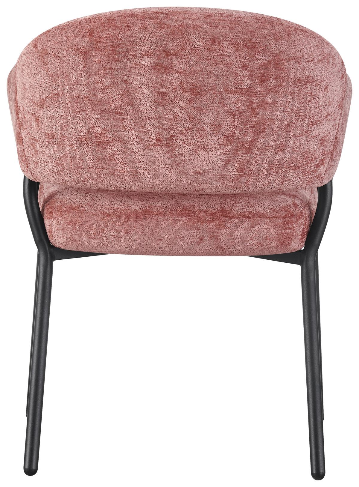 Armlehnstuhl Nova Mikrofaser Braun, B: 60 cm - Pink/Schwarz, KONVENTIONELL, Holz/Textil (60/80/62cm) - MID.YOU