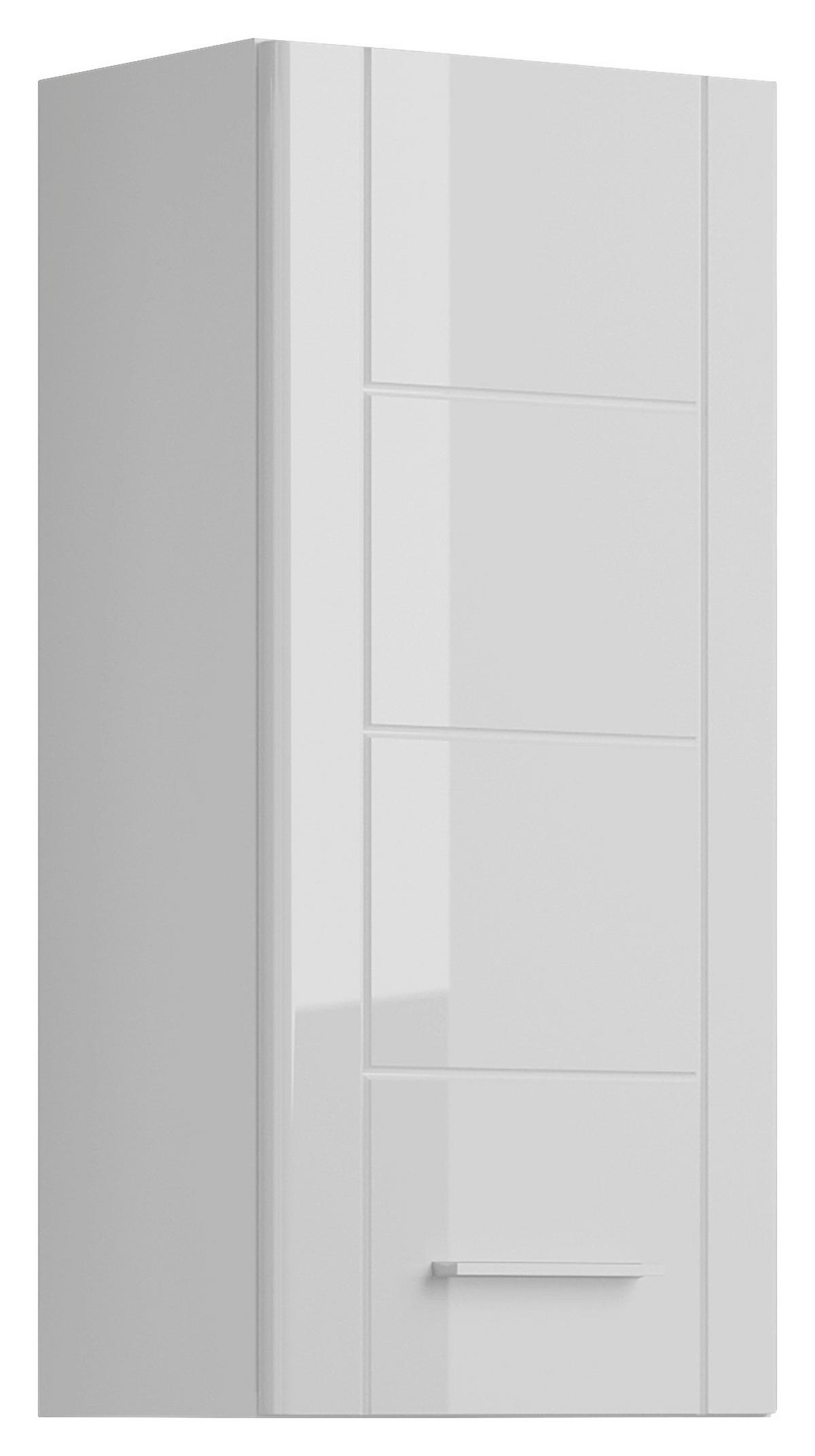 Hängeschrank Venice - Weiß Hochglanz, MODERN, Holzwerkstoff (37/77/22cm) - MID.YOU
