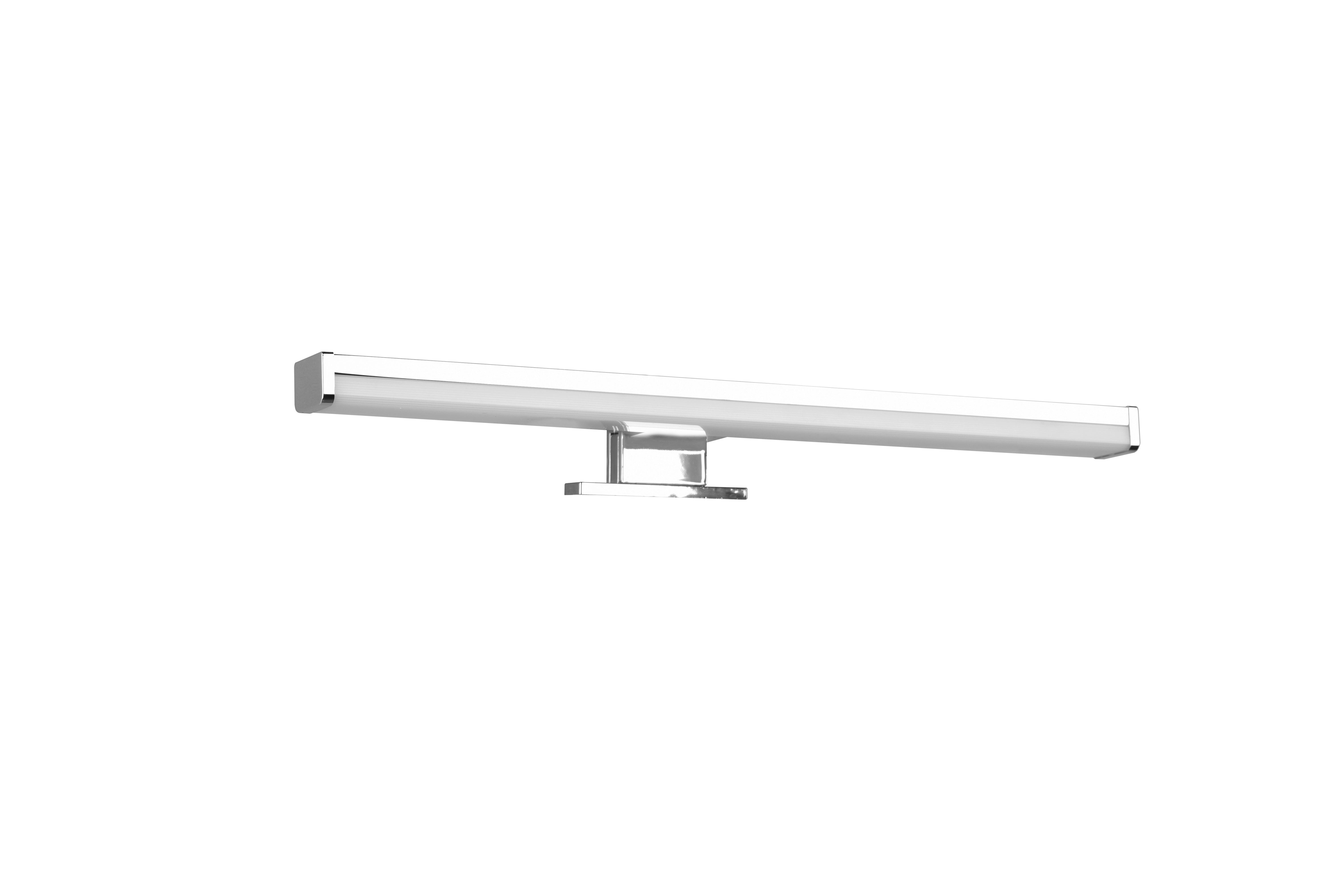 LED-Wandleuchte Lino 1-Flammig, Schmal - Chromfarben, Basics, Kunststoff (40/6/10,5cm) - Trio Leuchten