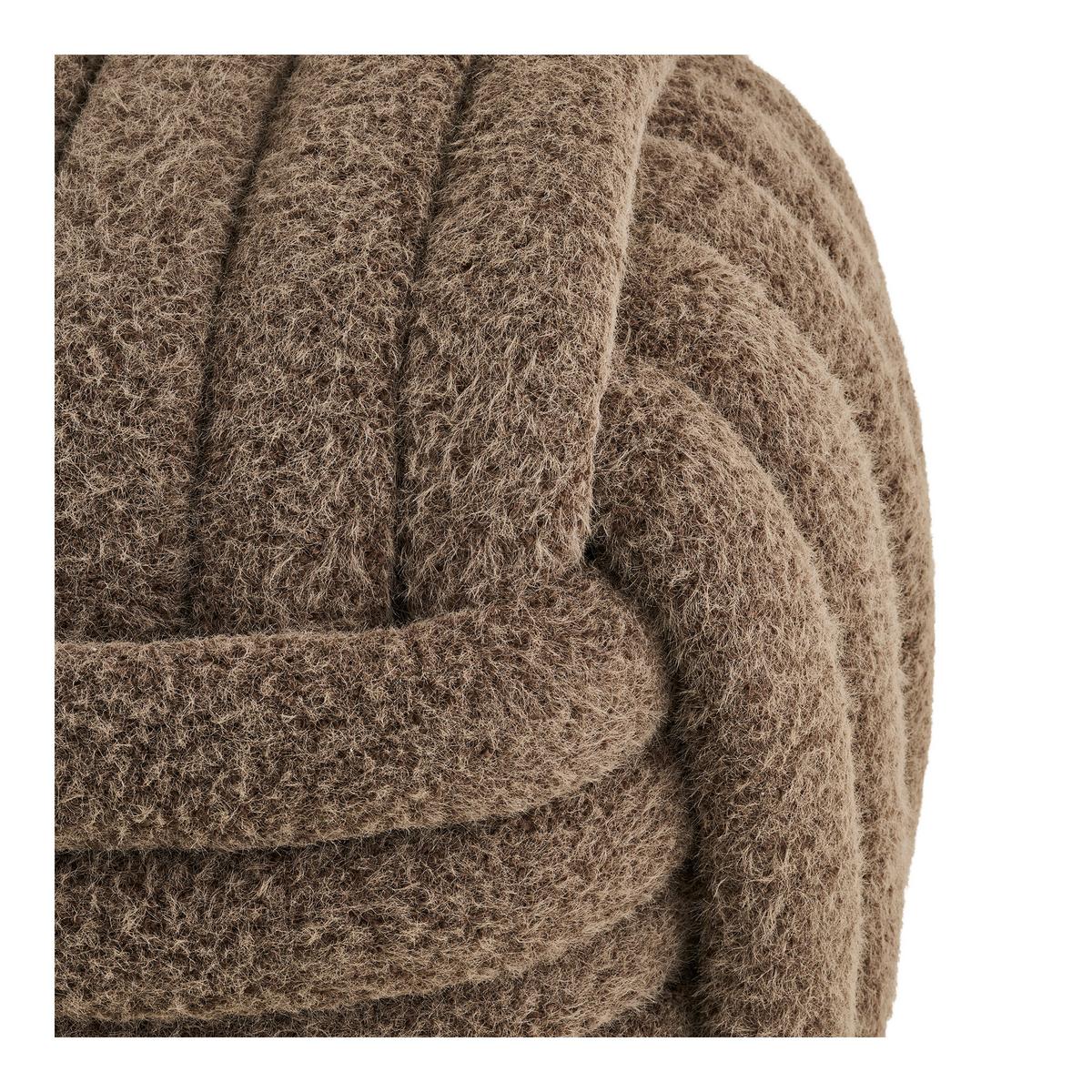POUF Napier, Braun B: 48 cm - Braun, Design, Textil (48/43/48cm) - MID.YOU