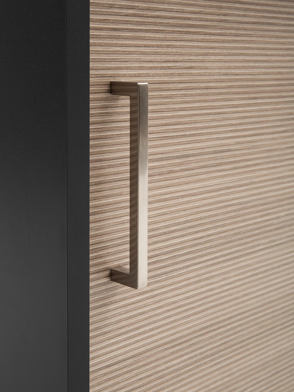 AKTENSCHRANK Metz Anthrazit/Beige B: 80,1cm - Beige/Anthrazit, MODERN, Holzwerkstoff (80,1/113,4/38,2cm) - MID.YOU