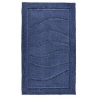 Badematte Lasse Blau 60x100 cm Rutschhemmend - Dunkelblau, ROMANTIK / LANDHAUS, Textil (60/100cm) - James Wood