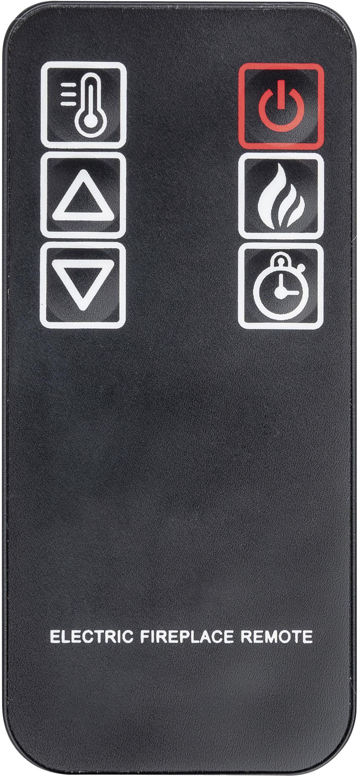 Elektrokamin Tempora 2000 W Weiß mit Fernbedienung - Weiß, Basics, Kunststoff/Metall (24/62,5/62,5cm)