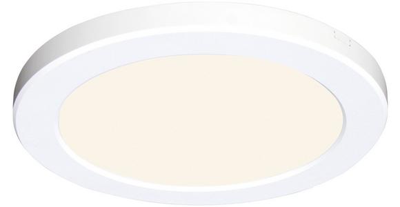 LED-Deckenleuchte Dina Ø 30 cm mit Fixierbaren Farben - Weiß, MODERN, Kunststoff (29,8/1,8cm) - Luca Bessoni
