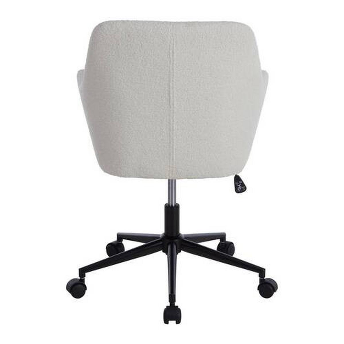 Kancelářska židle DEBORA -EXKLUSIV- - bílá, Lifestyle, kov/textil (62/85,5-93,5/57cm) - Mömax