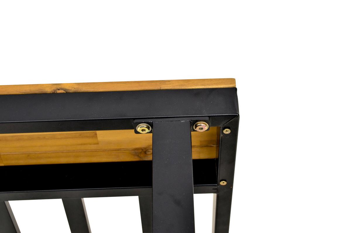 Sonnenliege Victoria - Anthrazit/Grau, MODERN, Holz/Kunststoff (75/38/200cm) - Beldano