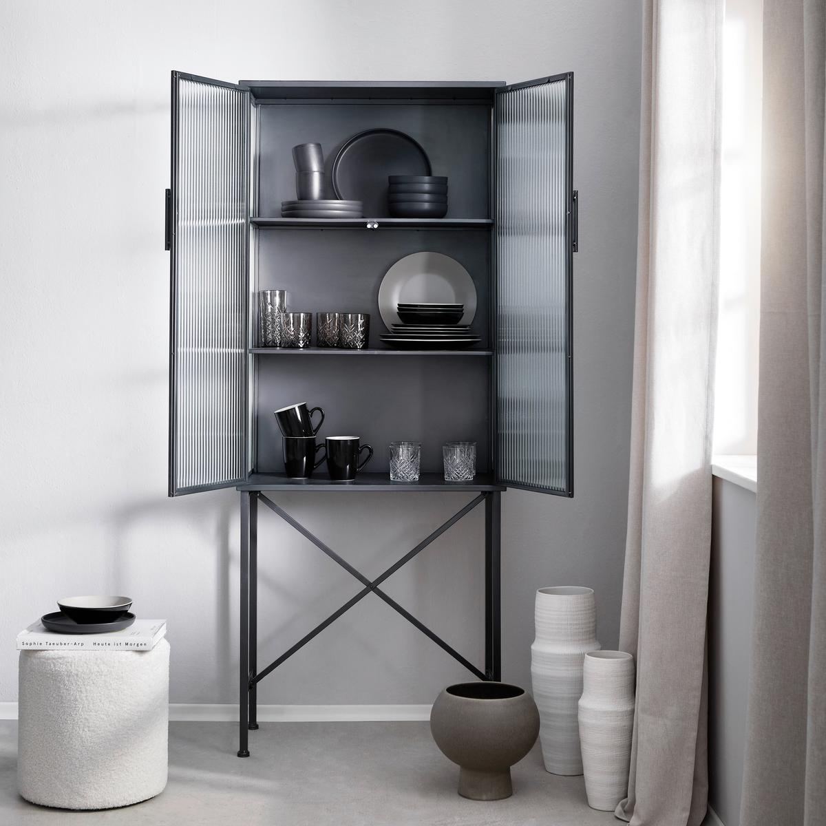 Kombinovaná souprava UNO BLACK II, 16-dílná - černá, Konvenční, keramika - Creatable