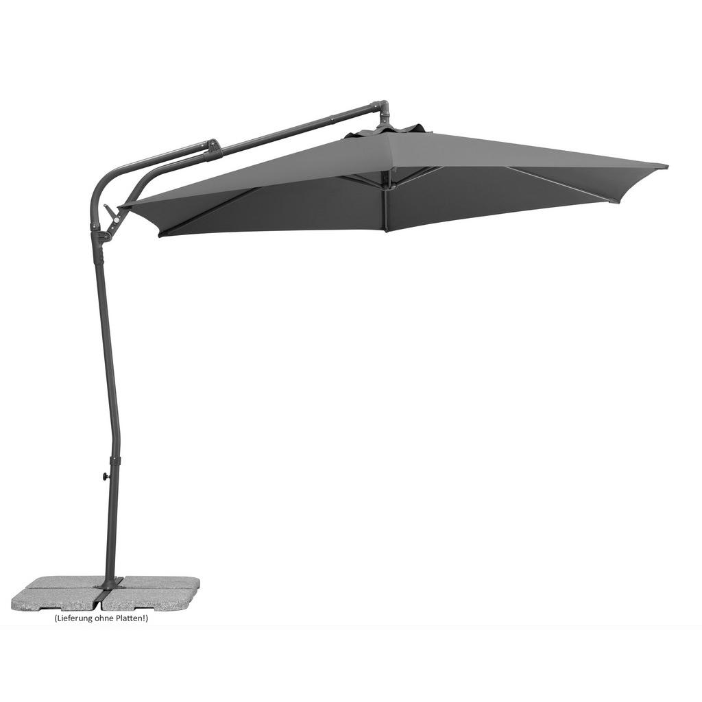 Ampelschirm Genua BHT: 278x263x300 cm Anthrazit