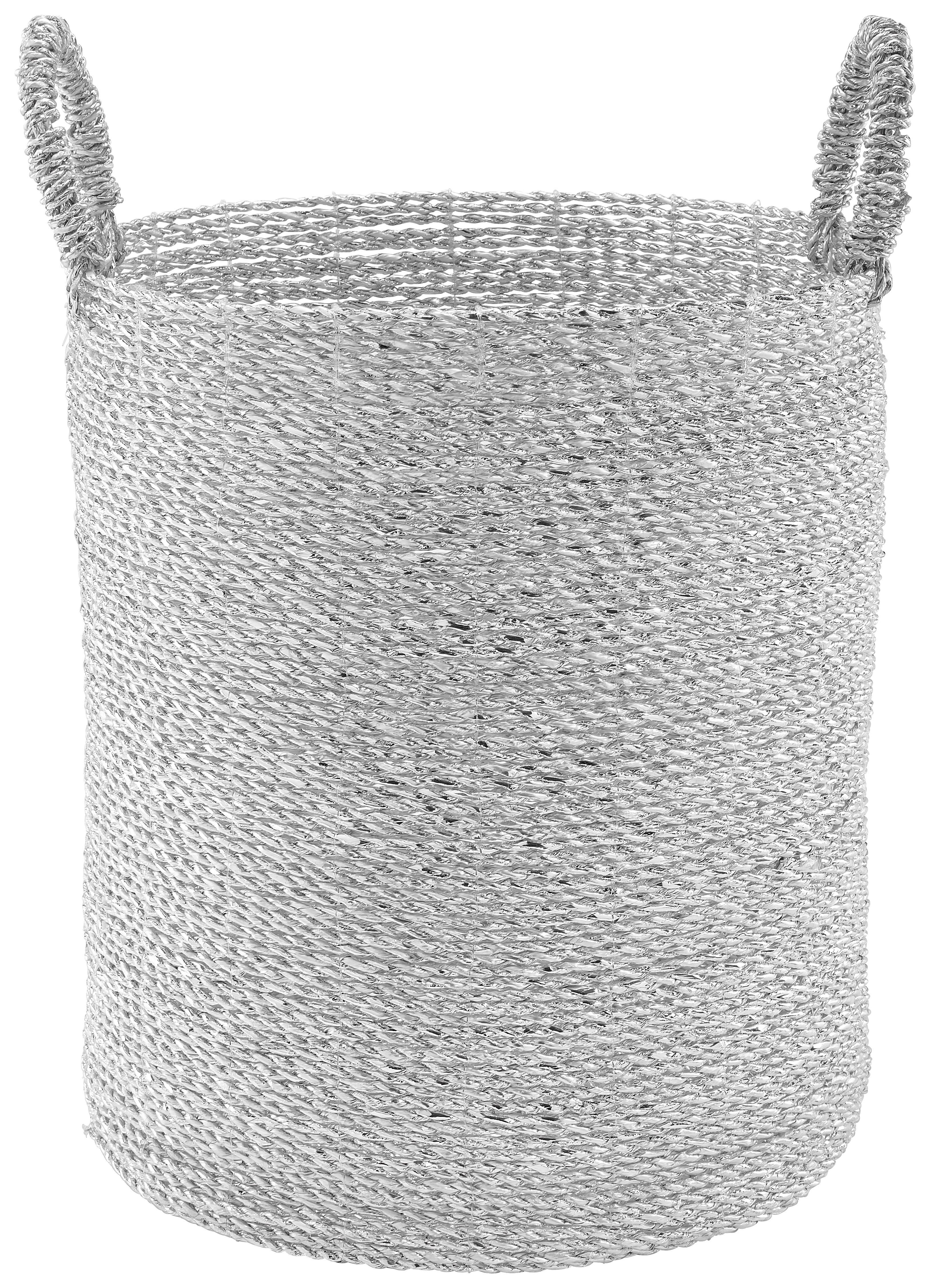 Koš Shannon Výška 44 Cm - šedá, Moderní, plast (36/44cm) - Bessagi Home