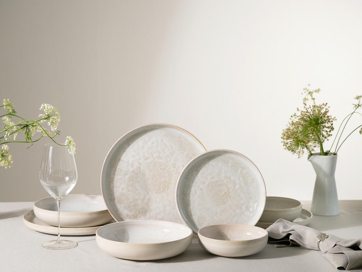 Tafelserviceset YUKi Steinzeug, Weiß, 8 -Teilig. - Weiß, Basics, Keramik - Creatable