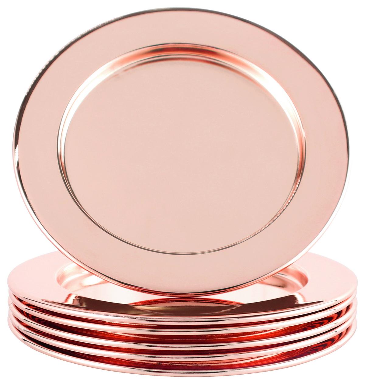 Untersetzer Echtwerk Glasuntersetzer-Set - Kupferfarben, Design, Metall (10,9cm) - Echtwerk