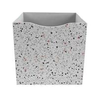 Skládací krabice BETTY - šedá, Konvenční, kompozitní dřevo/textil (33/33/32cm) - Mömax