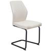 Stuhl Nina Velours Beige, B: 49 Cm - Beige/Schwarz, MODERN, Textil/Metall (49/90/60cm)