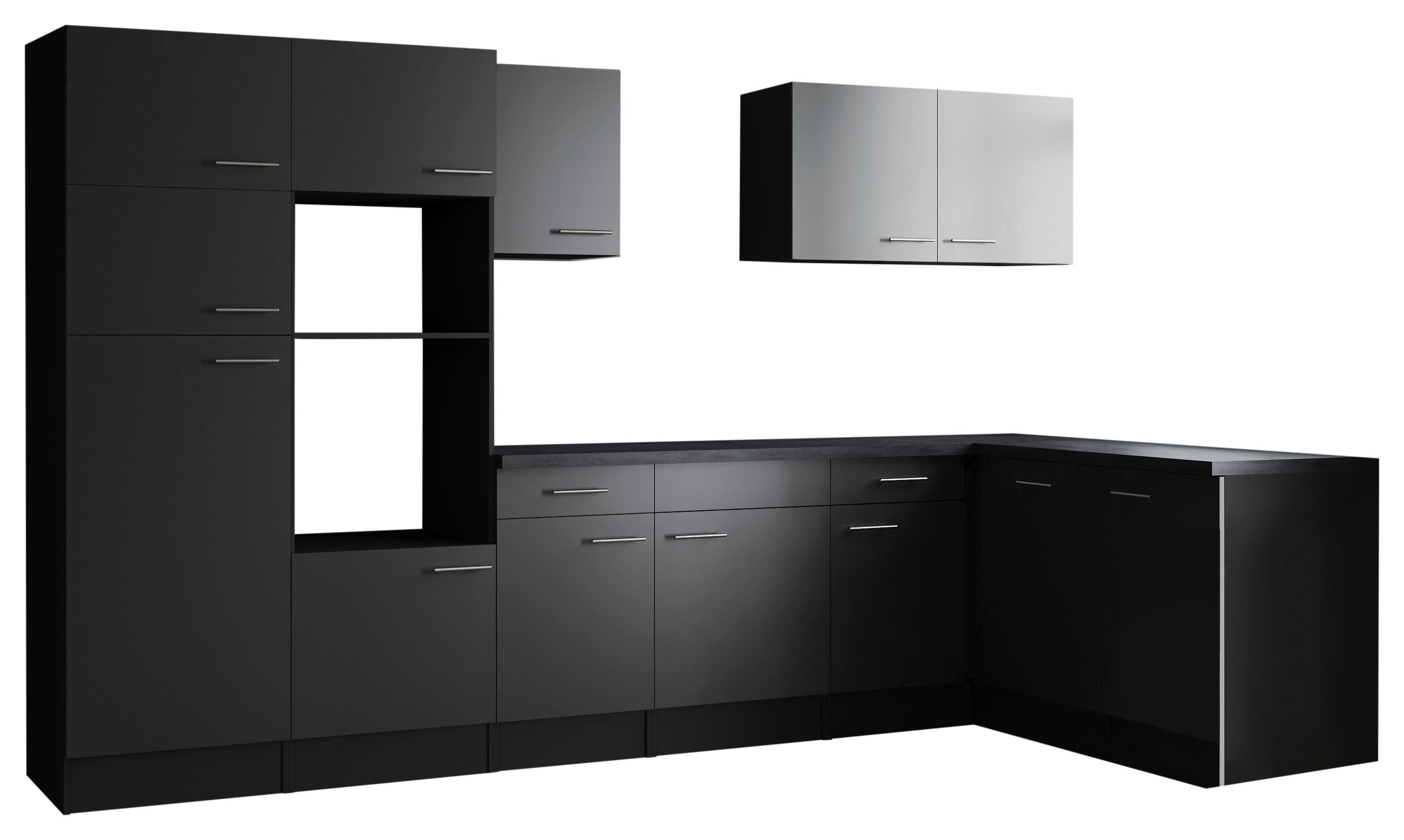 Eckküche Oliver Grau S: 340x172 Cm - Grau, Design, Holzwerkstoff (340/172cm) - Respekta