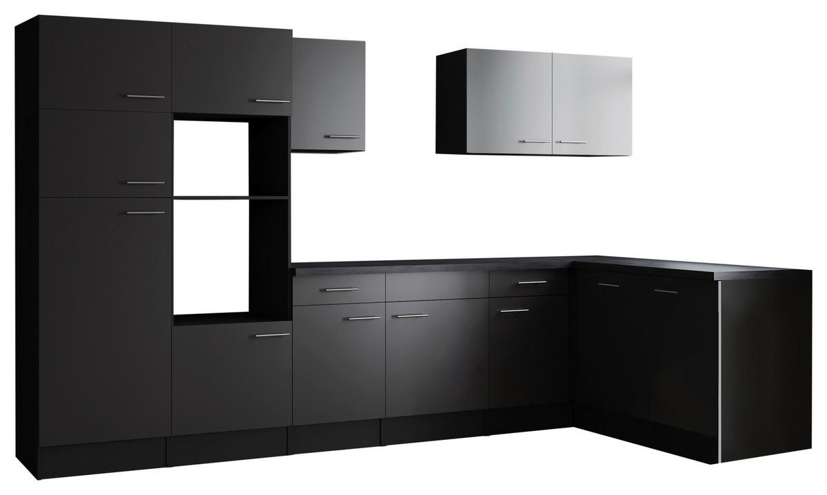 Eckküche Oliver Grau S: 340x172 Cm - Grau, Design, Holzwerkstoff (340/172cm) - Respekta