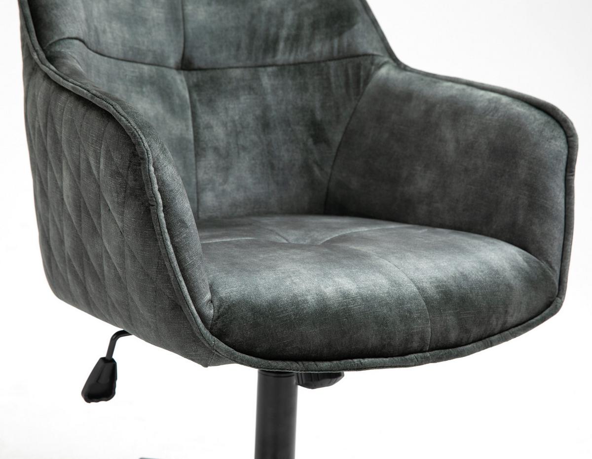 Drehstuhl Watson - Schwarz/Grün, MODERN, Kunststoff/Textil (57/91/58cm) - MID.YOU