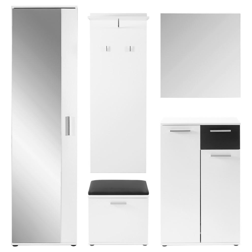 Garderobe Jakob Schwarz/weiß B: 49 Cm