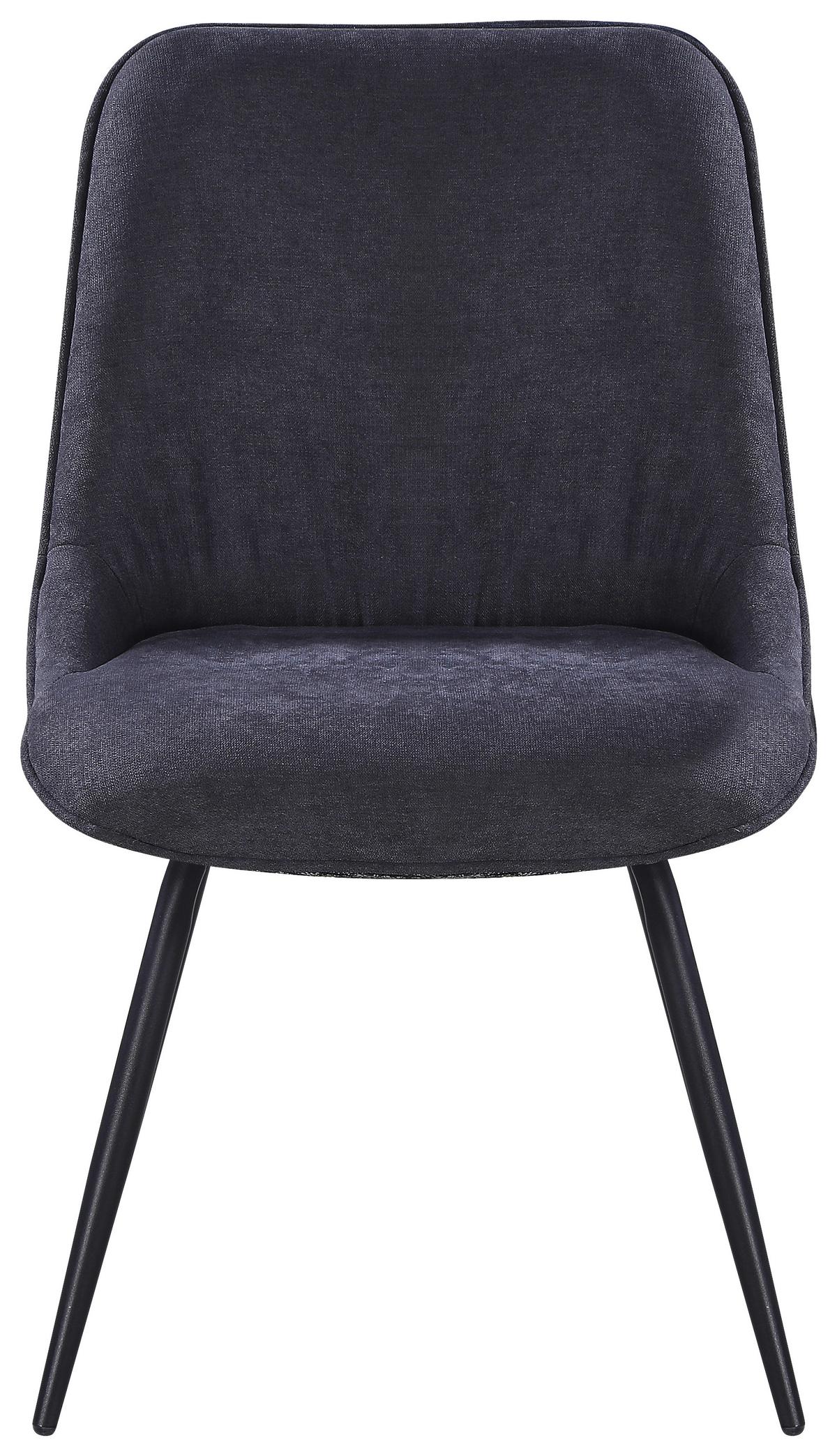 ŽIDLE NOVA - šedá/černá, Moderní, kov/textil (51/85/61cm) - Premium Living