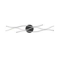 Led-deckenleuchte Blaze L: 107,5 Cm - Messingfarben/Schwarz, Design, Metall (107,5/7/18cm) - Trio Leuchten