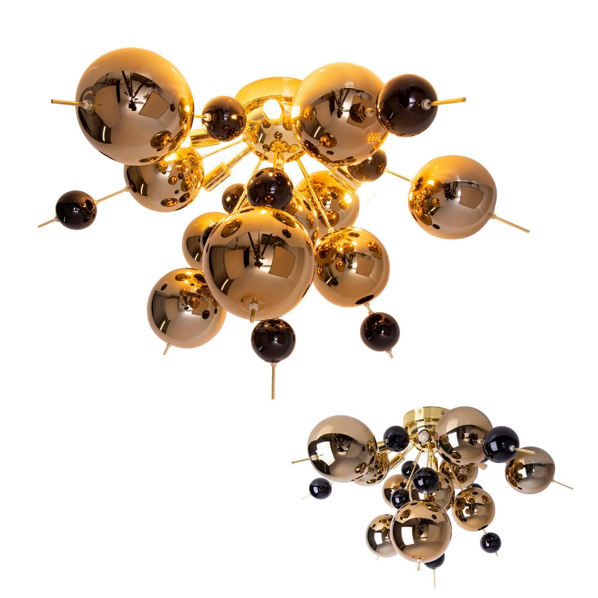 Deckenleuchte 1085158 - Goldfarben/Schwarz, LIFESTYLE, Metall (57/38cm) - Näve