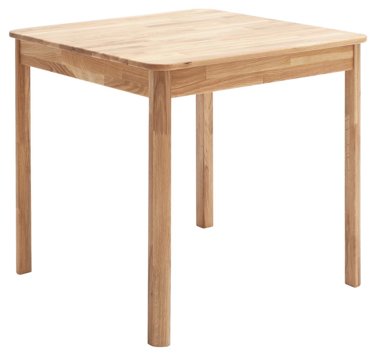Esstisch Oskar - Wildeiche, KONVENTIONELL, Holz (80/80/76cm) - MID.YOU