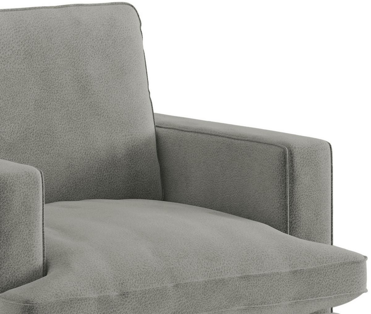 Sitzgarnitur Bali - Schwarz/Grau, Design, Textil (250/202cm) - Livetastic