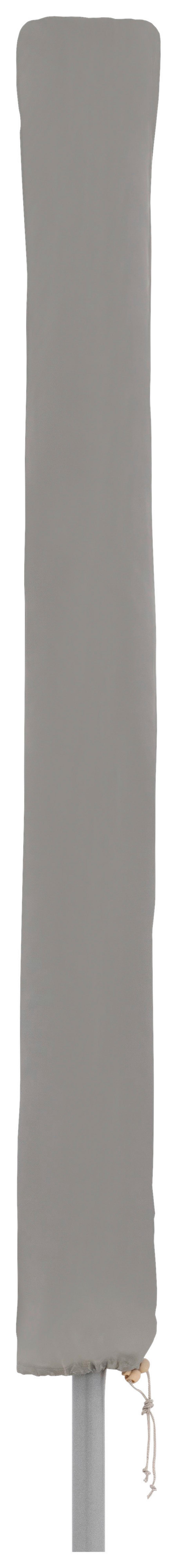 Schirmhülle Derby Schutzhülle Mittelmast S - Hellgrau, Basics, Textil (150/24/18cm)