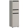 Midischrank Gw-Lemont Steingrau - Schwarz/Grau, MODERN, Holzwerkstoff (33/121/34cm) - Germania