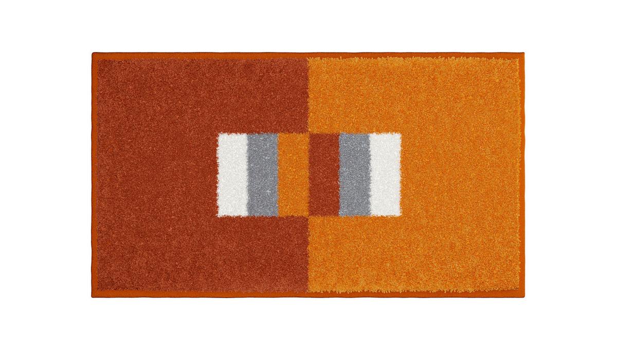 Badematte Flash - Orange, Basics, Textil (65/115cm) - Grund