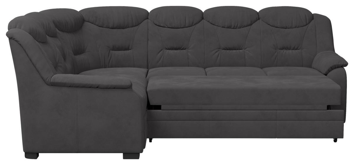 Ecksofa Marcus - Anthrazit/Schwarz, Basics, Textil (211/263cm) - MID.YOU
