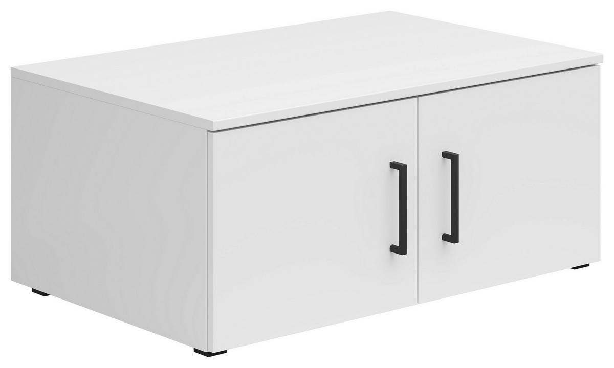 Nástavec na skříň MULTISTAURAUM š: 80 cm - bílá/černá, Moderní, kompozitní dřevo/plast (80/35/52cm)