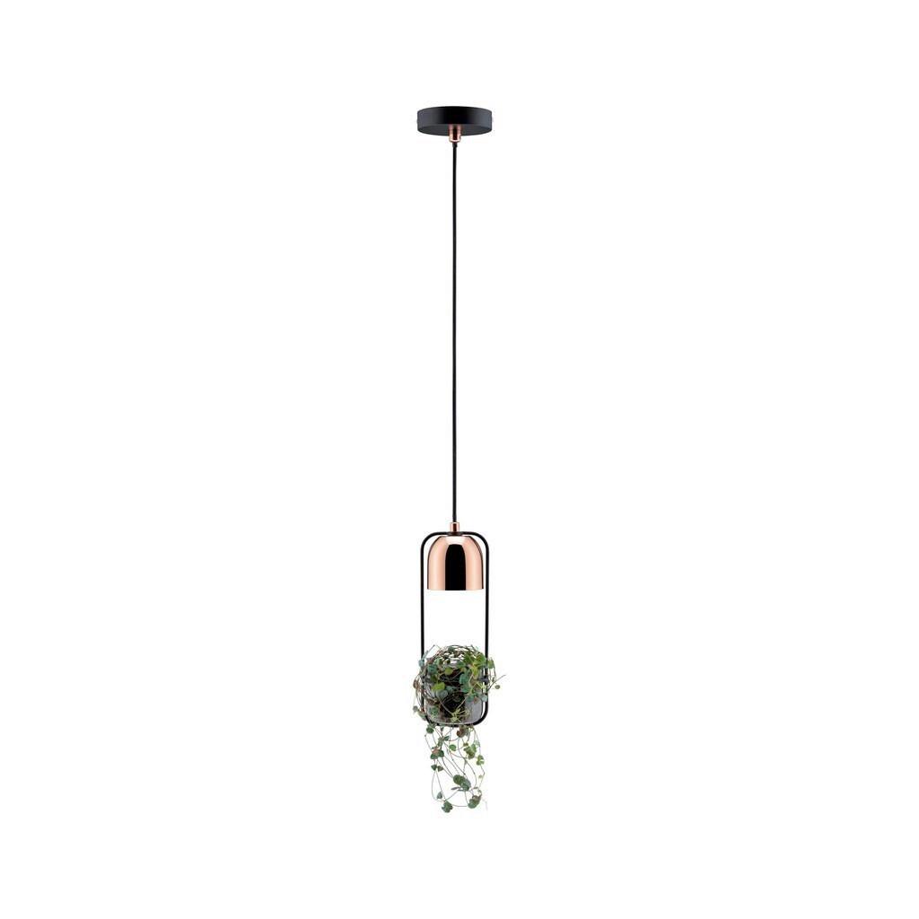 Hängeleuchte Neordic Fanja H: 110 Cm 1-Flammig, Dimmbar - Schwarz/Kupferfarben, Basics, Metall (10/110cm) - Paulmann