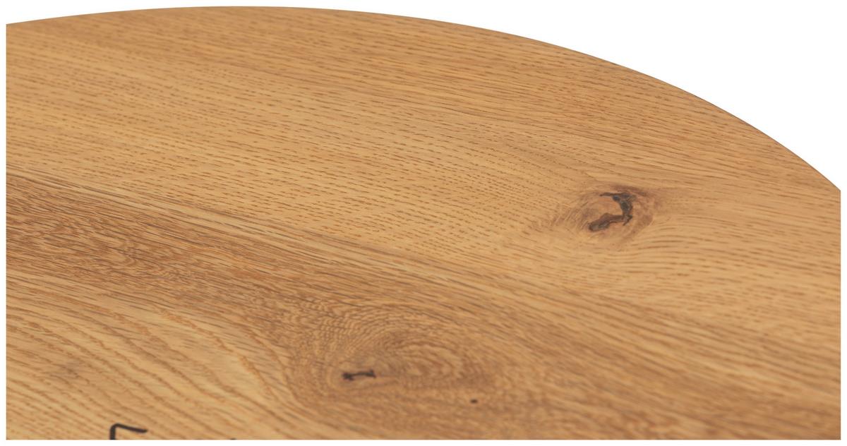 Couchtisch Circle - Schwarz/Naturfarben, MODERN, Holz/Holzwerkstoff (70/45/70cm)