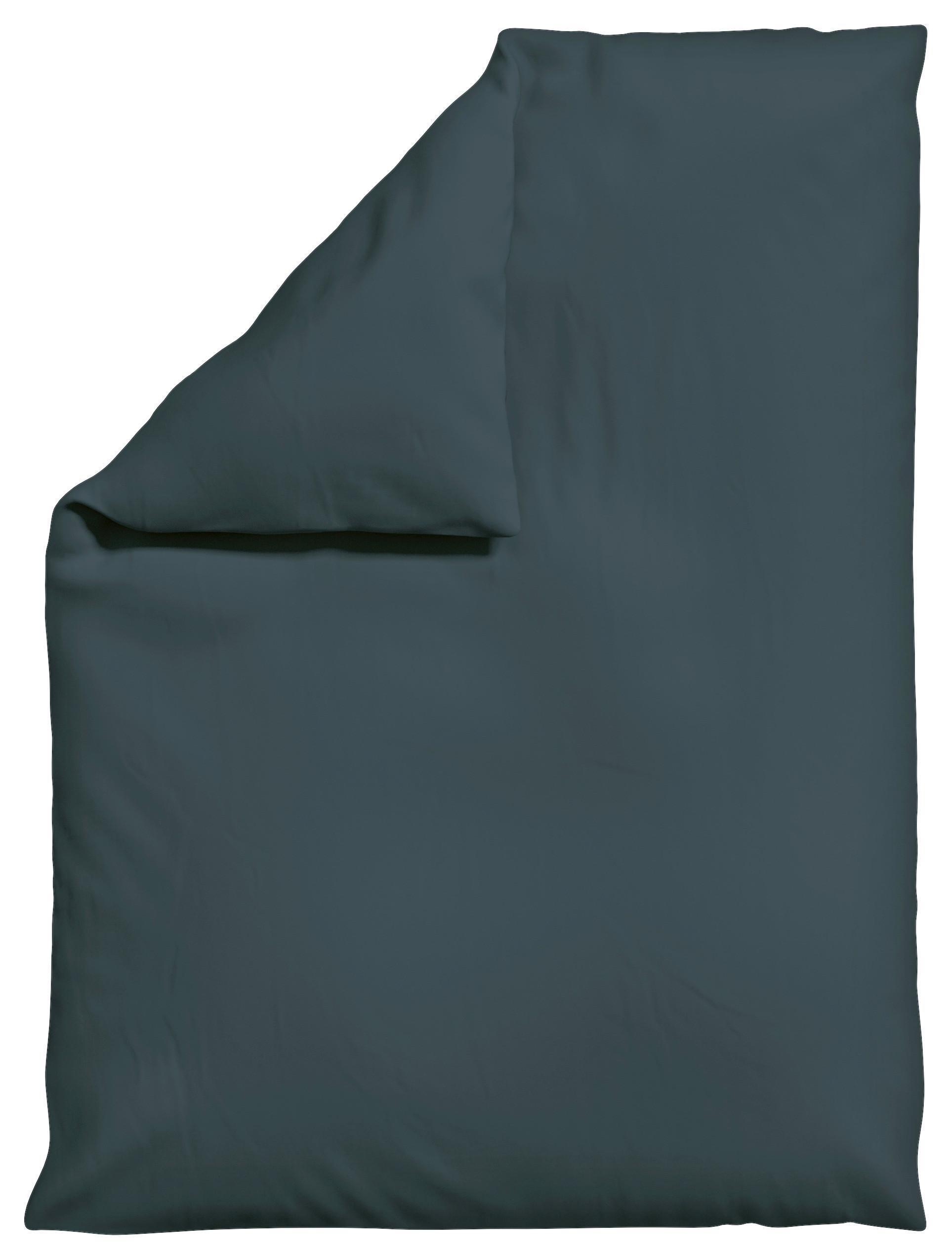 BETTDECKENBEZUG WOVEN SATIN - Dunkelgrau, Basics, Textil (155/220cm) - Schlafgut