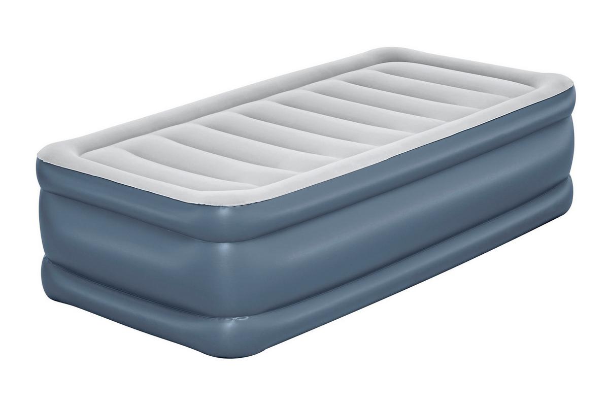 Luftbett Günther 191x97x51 cm Bis 150kg, inkl. Pumpe - Dunkelblau/Grau, KONVENTIONELL, Kunststoff/Metall (191/97/51cm) - Bestway