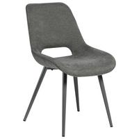Stuhl Vero Grau B: 50 cm - Grau, MODERN, Textil/Metall (50/86/62cm) - Livetastic