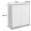Kommode B 74cm 4-You New, Beton Optik/Weiß - Weiß/Grau, MODERN, Holzwerkstoff (74/85,4/34,6cm) Kommode B 74cm 4-You New, Beton Optik/Weiß - Weiß/Grau, MODERN, Holzwerkstoff (74/85,4/34,6cm)