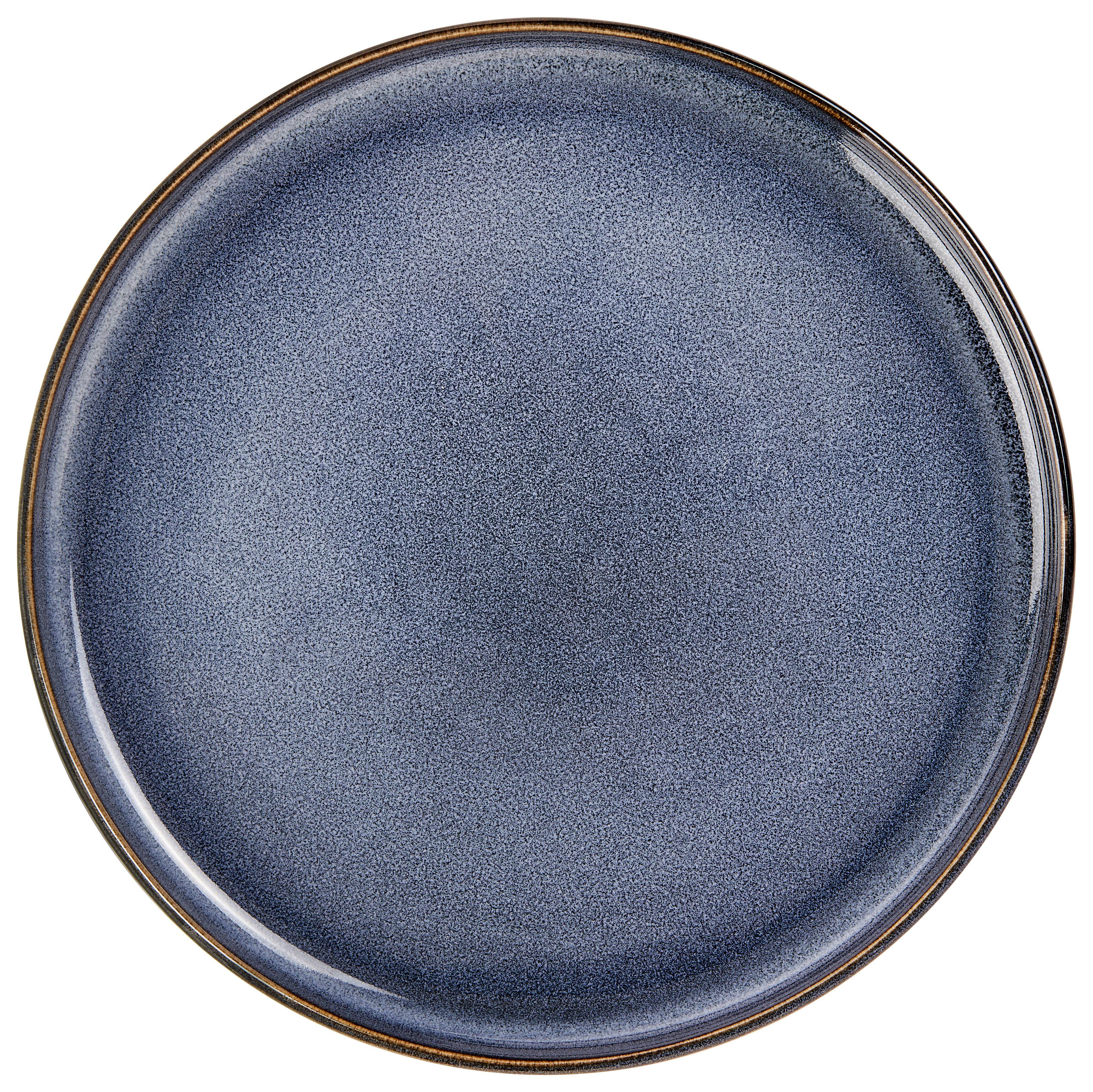 James Wood Dessertteller Steinzeug Danica Ca. 20,4 Cm - Dunkelblau, ROMANTIK / LANDHAUS, Keramik (20,4cm) - James Wood