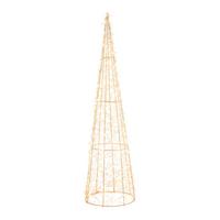 DEKORAČNÍ VÁNOČNÍ STROMEK NATAL - průhledné/šedohnědá, Moderní, kov (20/20/80cm)