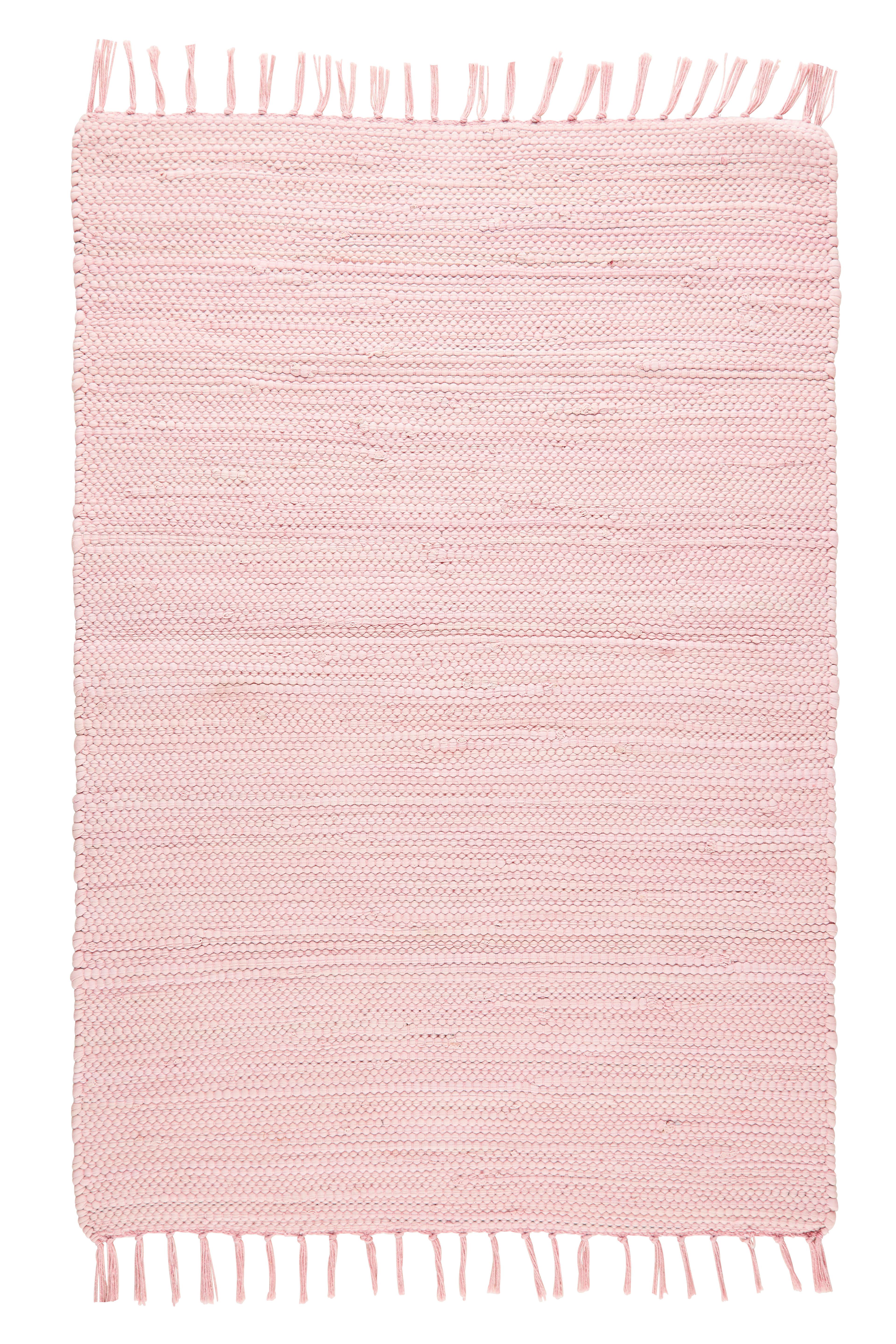 Tkaný Handričkový Koberec Julia 2, 70/130cm, Ružová - ružová, Romantický / Vidiecky, textil (70/130cm) - Modern Living