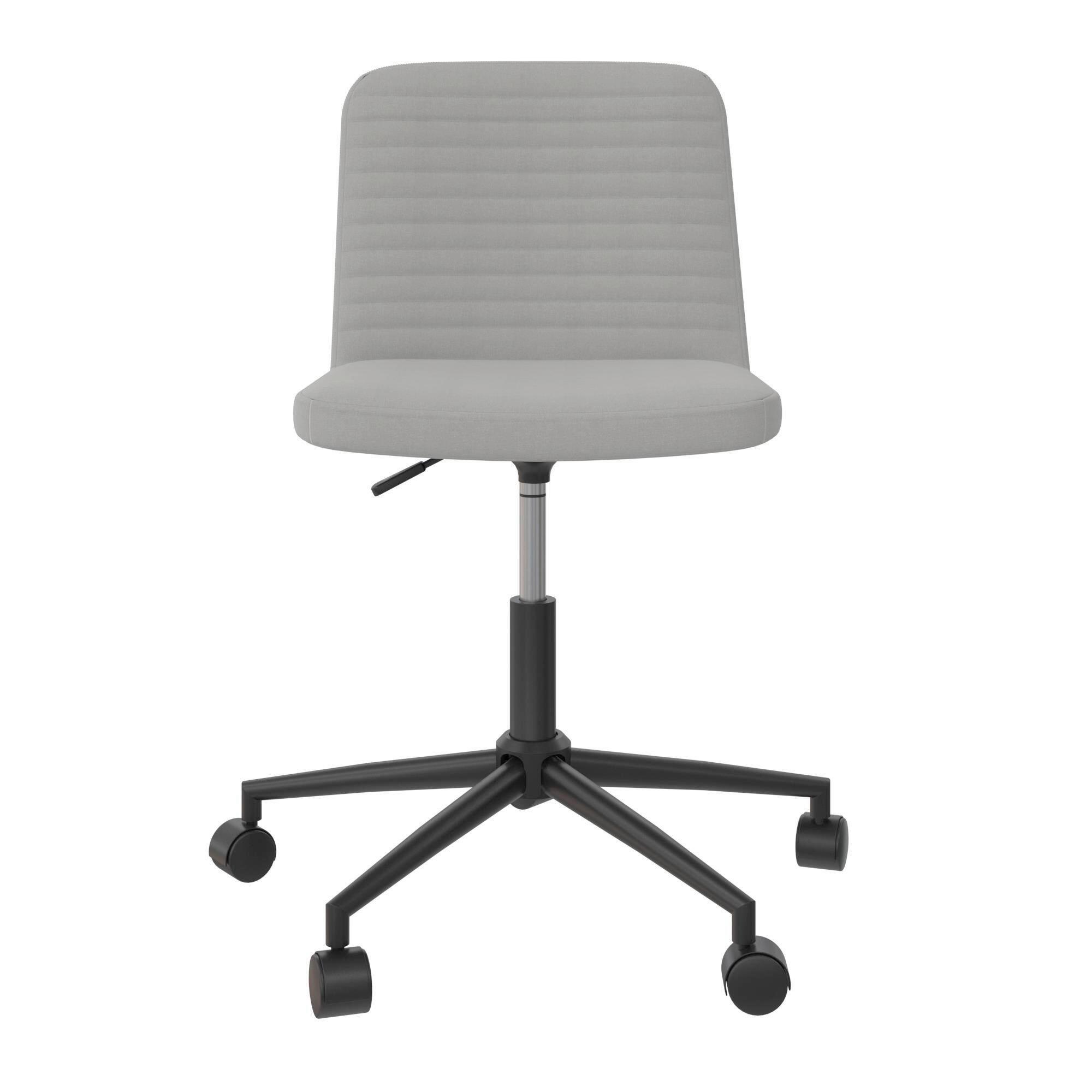 DREHSTUHL Corey Grau B: 59 cm - Chromfarben/Schwarz, Design, Kunststoff/Textil (59/76/56cm) - MID.YOU