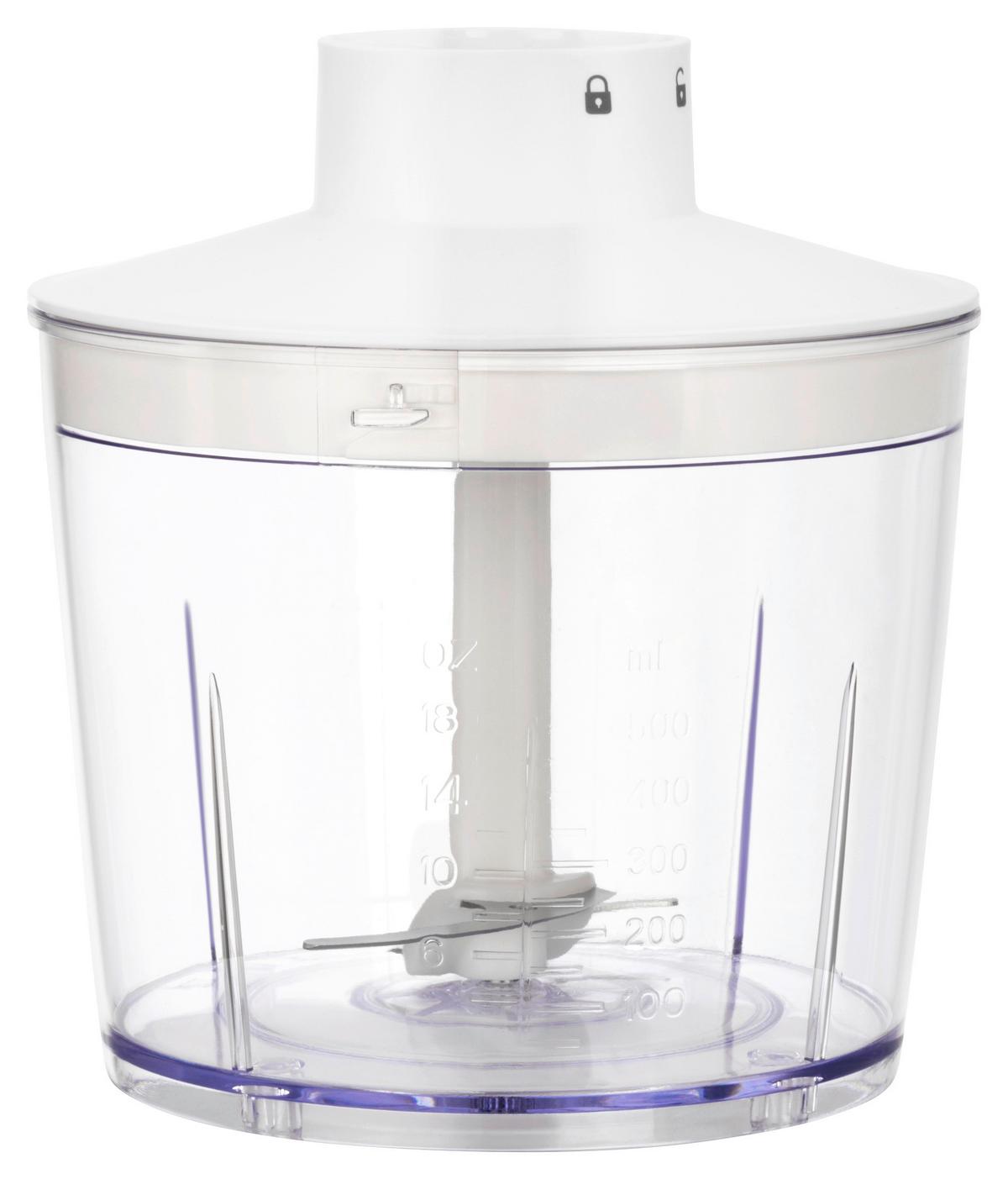 Stabmixer-Set Roseanne - Weiß, KONVENTIONELL, Kunststoff/Metall (6,4/37cm) - Bono