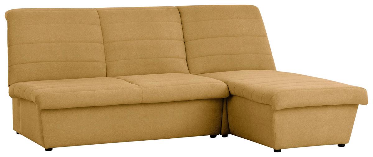 Ecksofa Looks Viii - Senfgelb/Schwarz, Design, Textil (214/168cm) - LOOKS by W.Joop