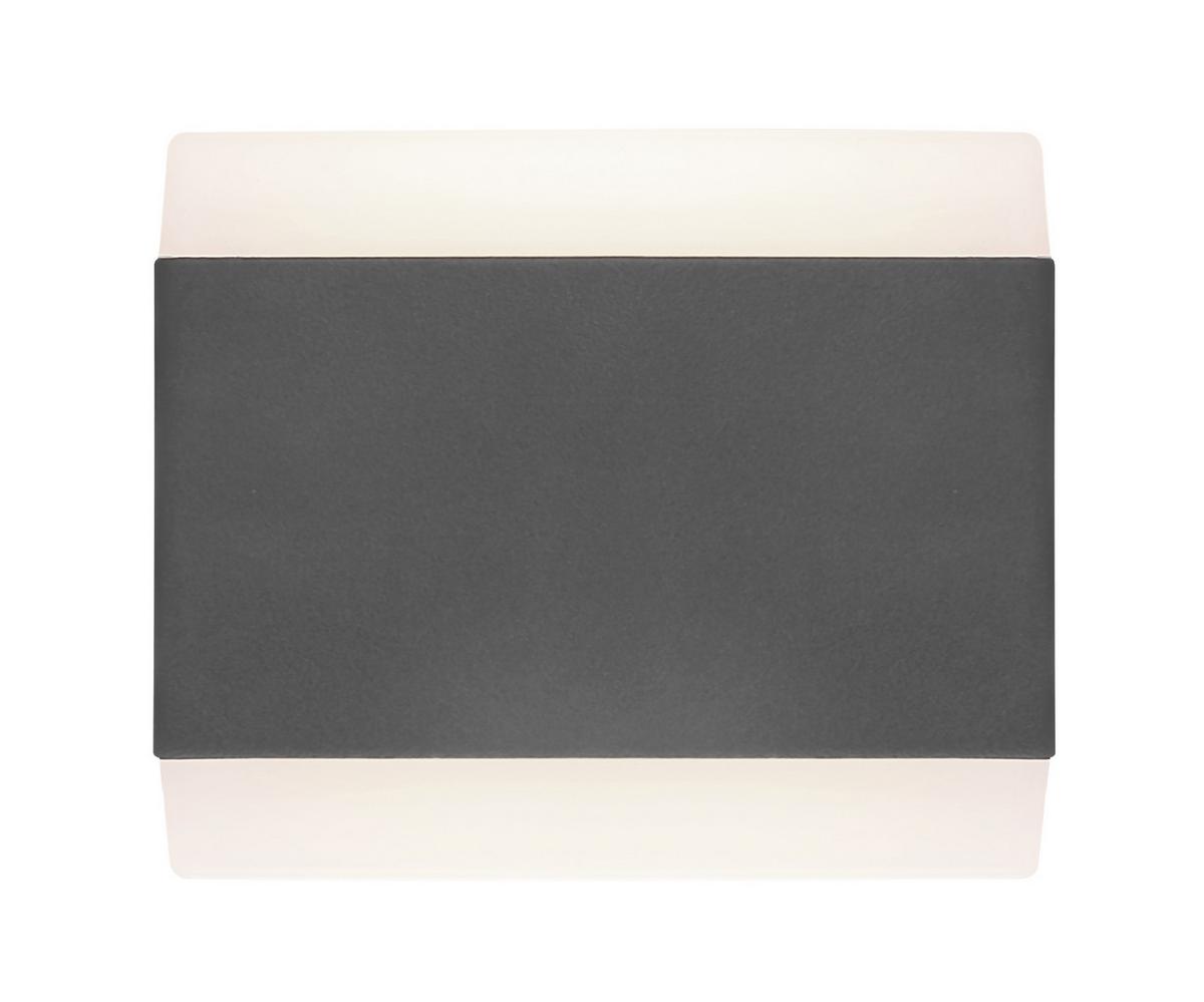 Led Außenleuchte Slice 15 Watt Kunststoff, Wandmontage - Basics, Kunststoff/Metall (11/9cm) - Globo